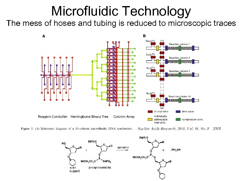 Microfluidic Technology The mess of hoses and tubing is reduced to microscopic traces 