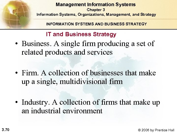 Chapter 3 Information Systems Organizations Management And Strategy