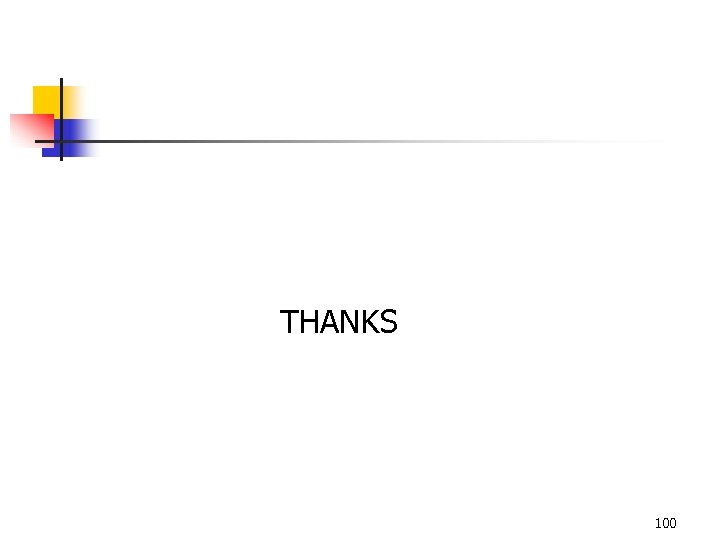  THANKS 100 
