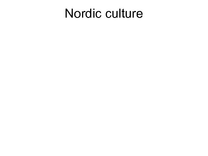 Nordic culture 