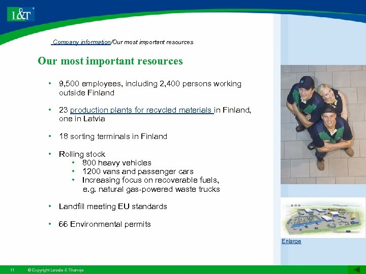 Company information/Our most important resources • 9, 500 employees, including 2, 400 persons working