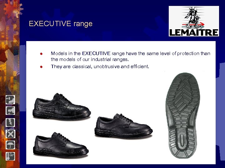 EXECUTIVE range ® ® Models in the EXECUTIVE range have the same level of