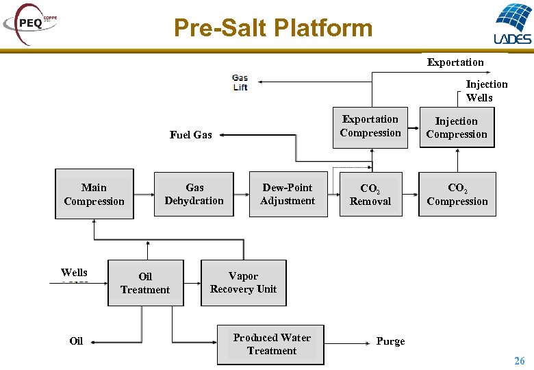 Pre-Salt Platform Exportation Injection Wells Exportation Compression Fuel Gas Main Compression Wells Oil Gas