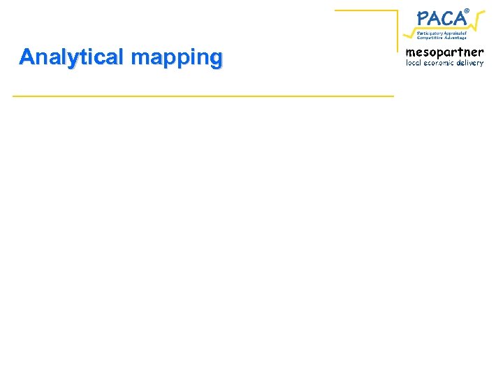 Analytical mapping 
