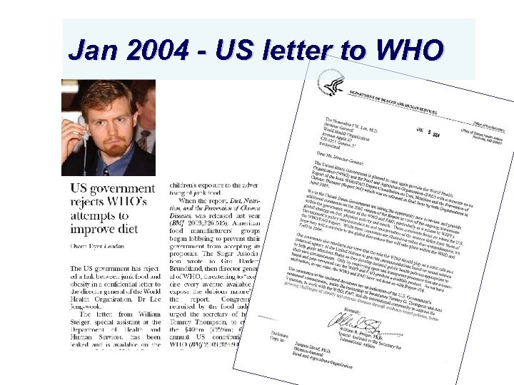 Jan 2004 - US letter to WHO 