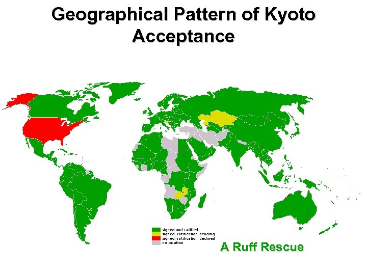Geographical Pattern of Kyoto Acceptance A Ruff Rescue 