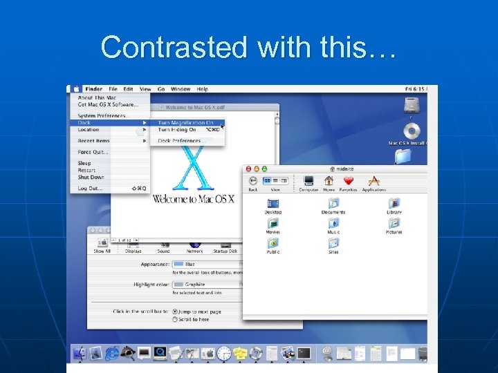 Contrasted with this… 