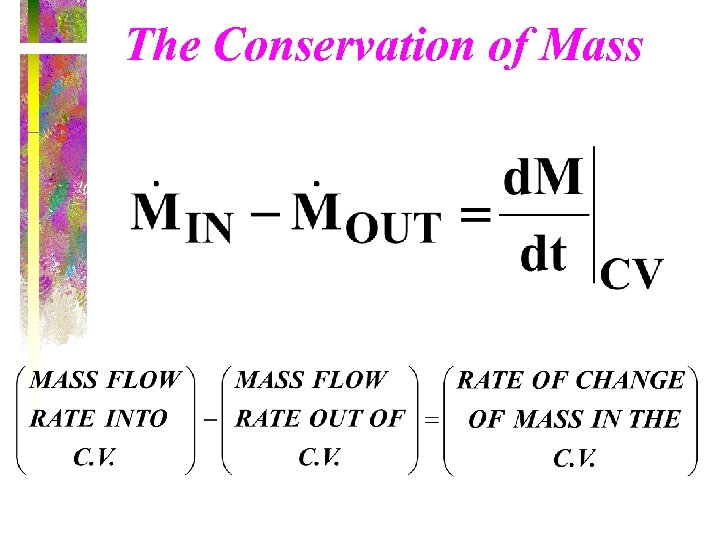 The Conservation of Mass 