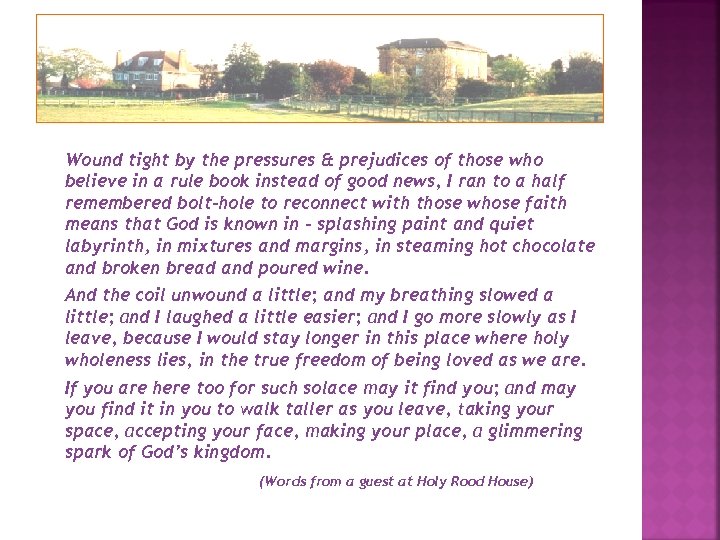 Wound tight by the pressures & prejudices of those who believe in a rule