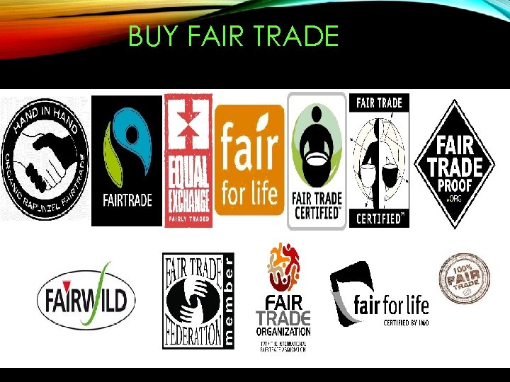 BUY FAIR TRADE 