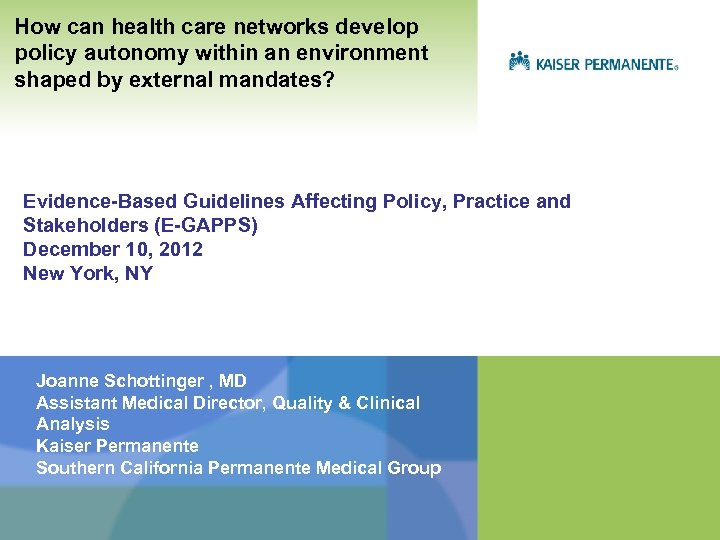 How can health care networks develop policy autonomy within an environment shaped by external