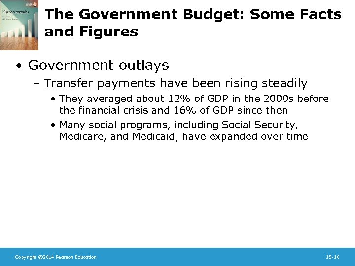 The Government Budget: Some Facts and Figures • Government outlays – Transfer payments have