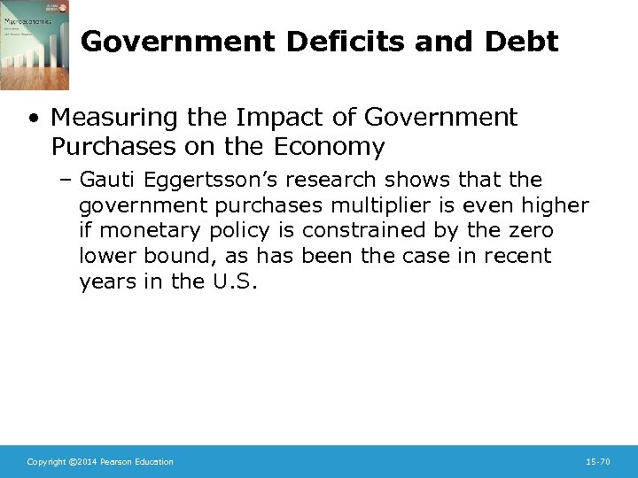 Government Deficits and Debt • Measuring the Impact of Government Purchases on the Economy