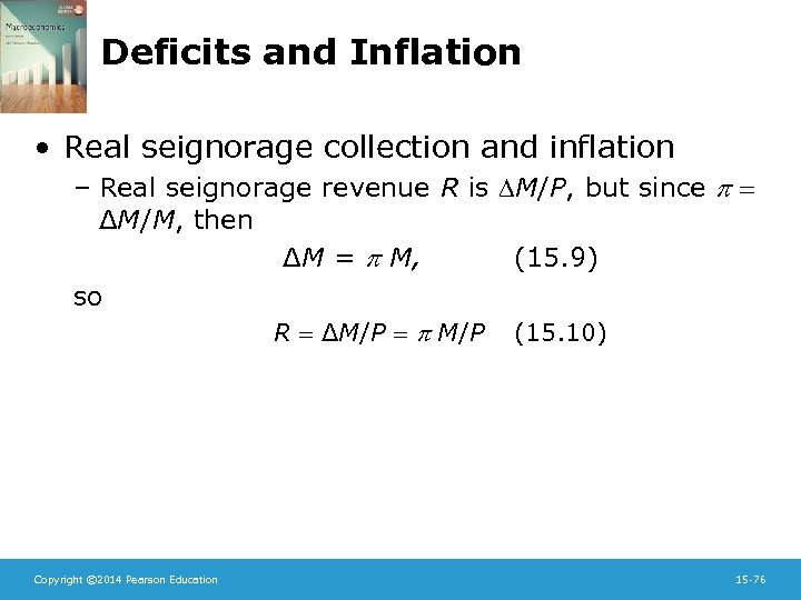 Deficits and Inflation • Real seignorage collection and inflation – Real seignorage revenue R