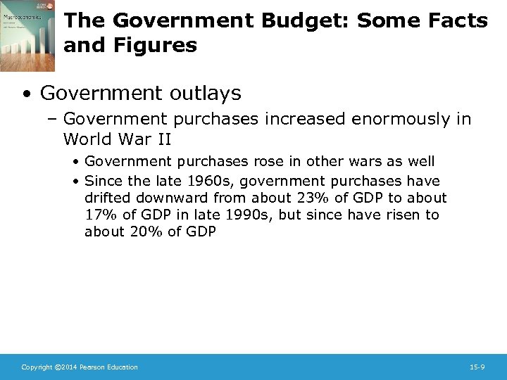 The Government Budget: Some Facts and Figures • Government outlays – Government purchases increased