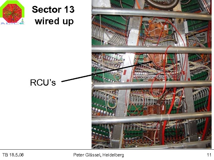Sector 13 wired up RCU’s TB 18. 5. 06 Peter Glässel, Heidelberg 11 