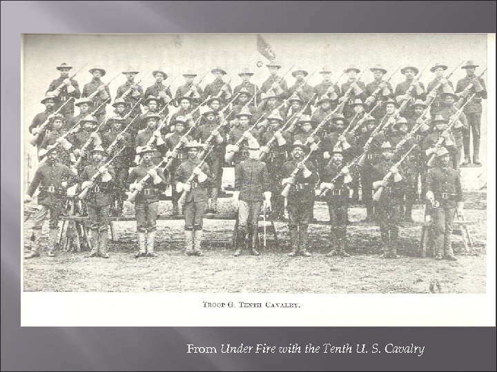 From Under Fire with the Tenth U. S. Cavalry 