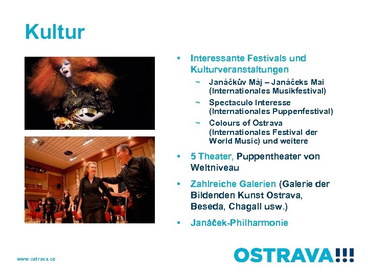 Kultur • Interessante Festivals und Kulturveranstaltungen ~ ~ ~ Janáčkův Máj – Janáčeks Mai
