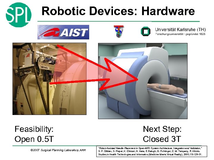 Robotic Devices: Hardware Feasibility: Open 0. 5 T © 2007 Surgical Planning Laboratory, ARR