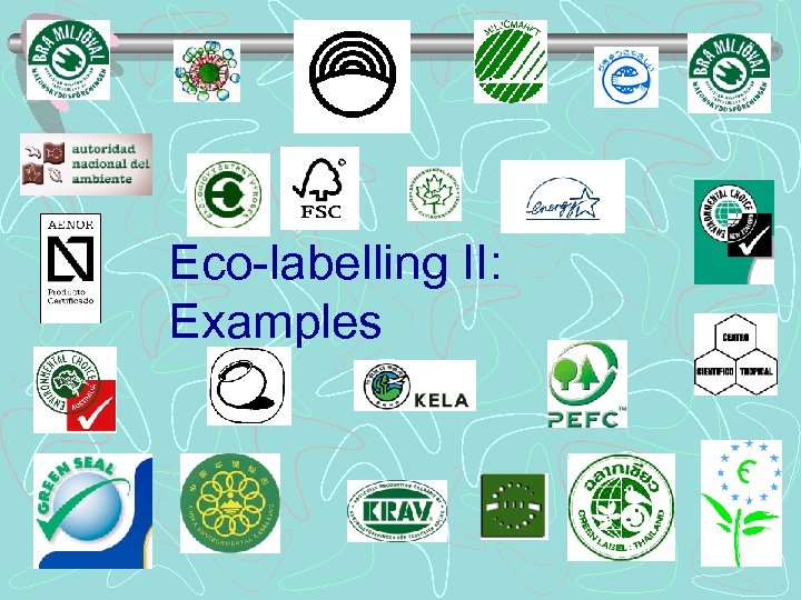 Eco-labelling II: Examples 