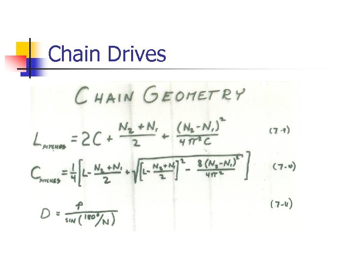 Chain Drives 