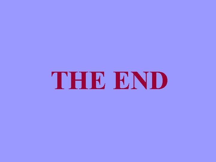 THE END 