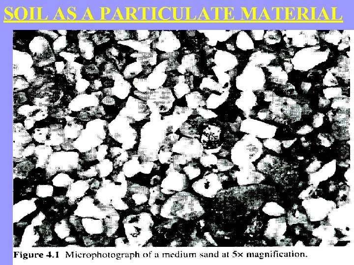 SOIL AS A PARTICULATE MATERIAL 