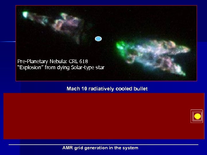 Pre-Planetary Nebula: CRL 618 “Explosion” from dying Solar-type star Mach 10 radiatively cooled bullet