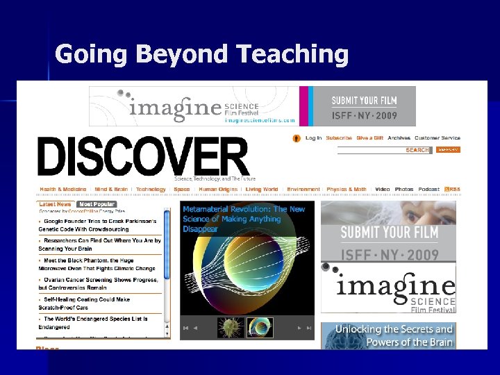 Going Beyond Teaching 