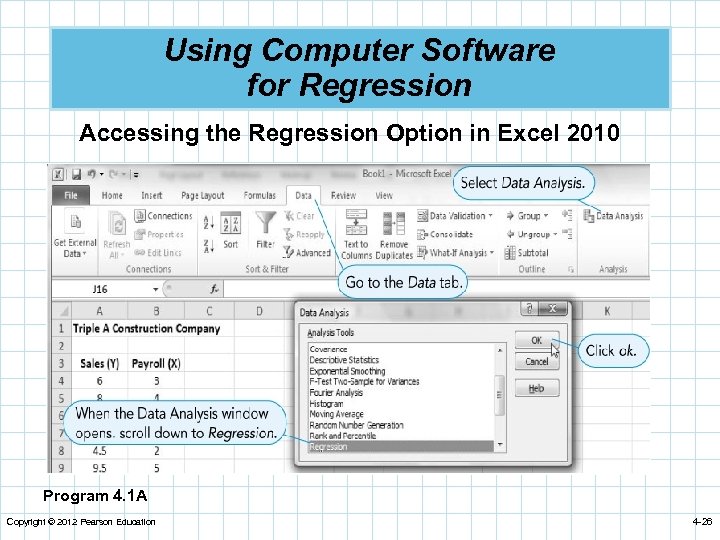 data analysis excel 2010 regression