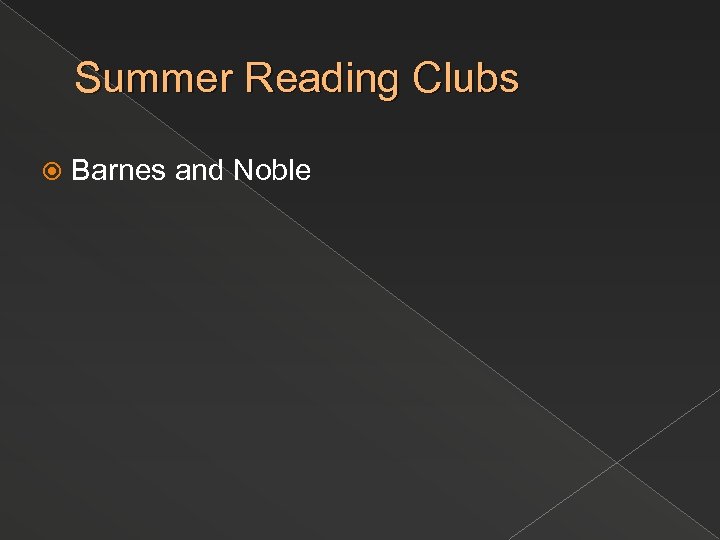 Summer Reading Clubs Barnes and Noble 