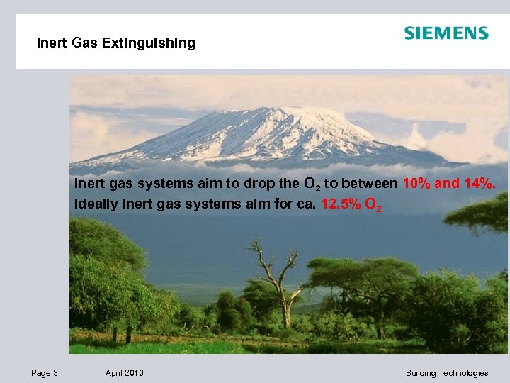 Inert Gas Extinguishing Inert gas systems aim to drop the O 2 to between