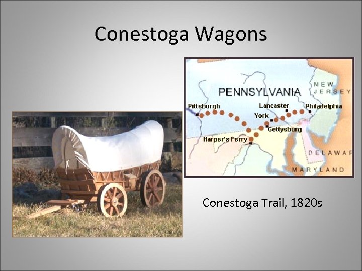 Conestoga Wagons Conestoga Trail, 1820 s 