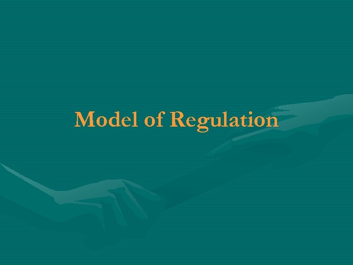 Model of Regulation 