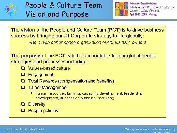 People & Culture Team Vision and Purpose The vision of the People and Culture