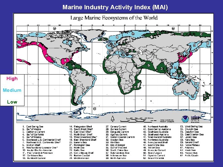 Marine Industry Activity Index (MAI) High Medium Low 