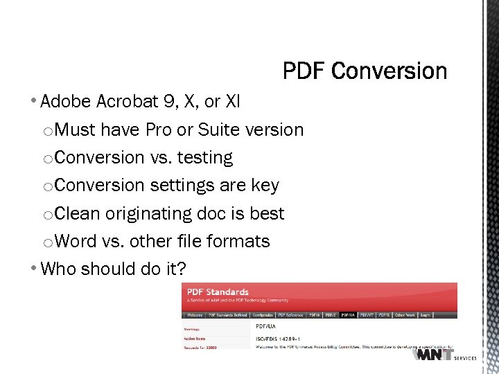  • Adobe Acrobat 9, X, or XI o. Must have Pro or Suite