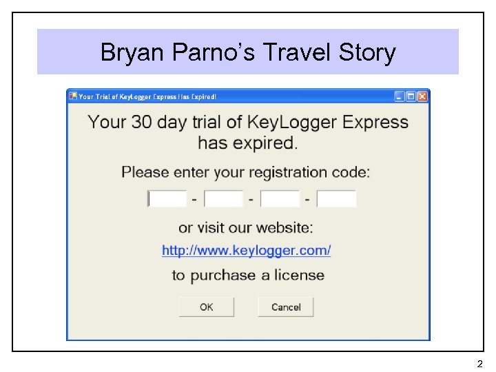 Bryan Parno’s Travel Story 2 