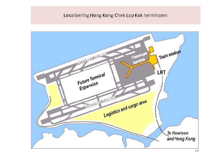 Lokalisering Hong Kong Chek Lap Kok terminalen 24 