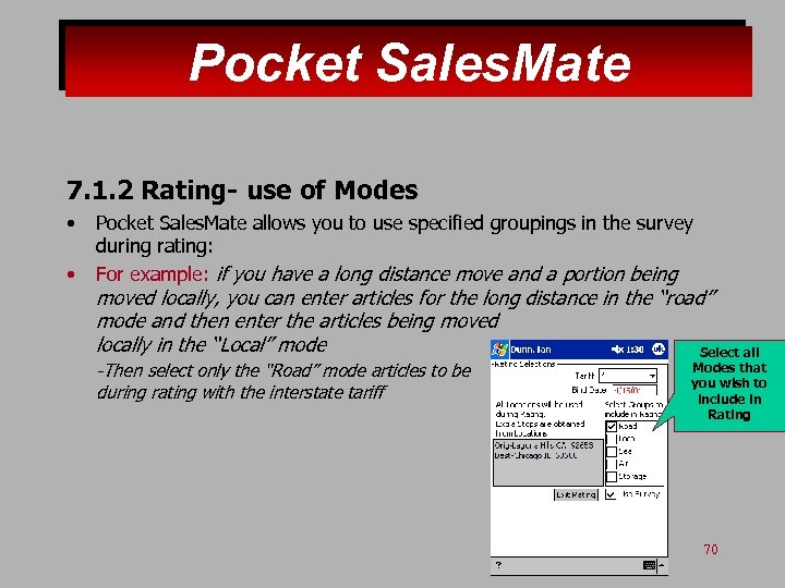 Pocket Sales. Mate 7. 1. 2 Rating- use of Modes • • Pocket Sales.