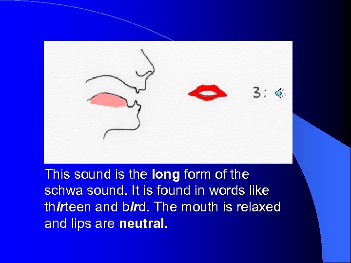 This sound is the long form of the schwa sound. It is found in
