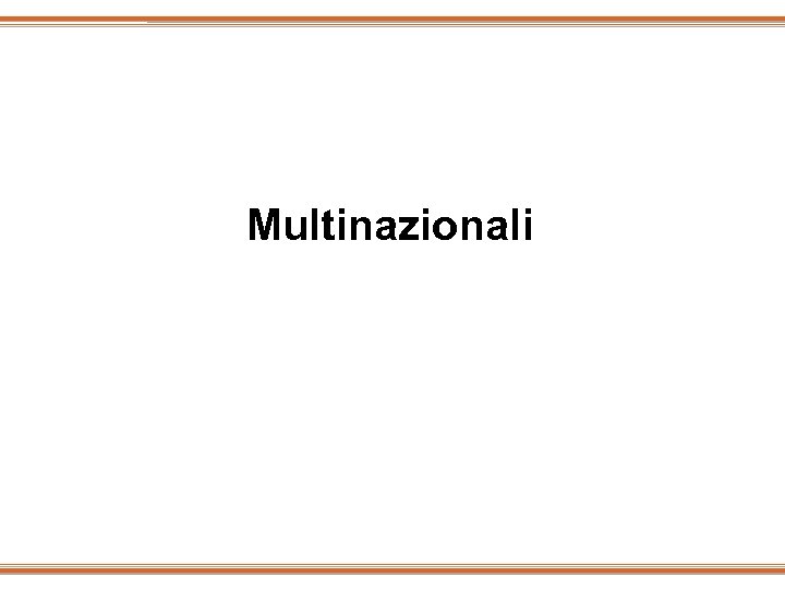 Multinazionali 