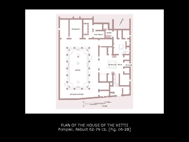 PLAN OF THE HOUSE OF THE VETTII Pompeii. Rebuilt 62 -79 CE. [Fig. 06