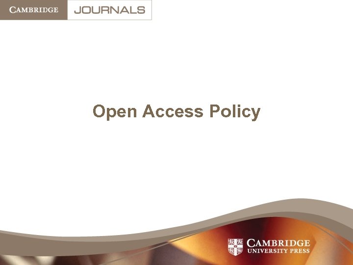 Open Access Policy 