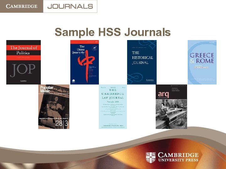 Sample HSS Journals 