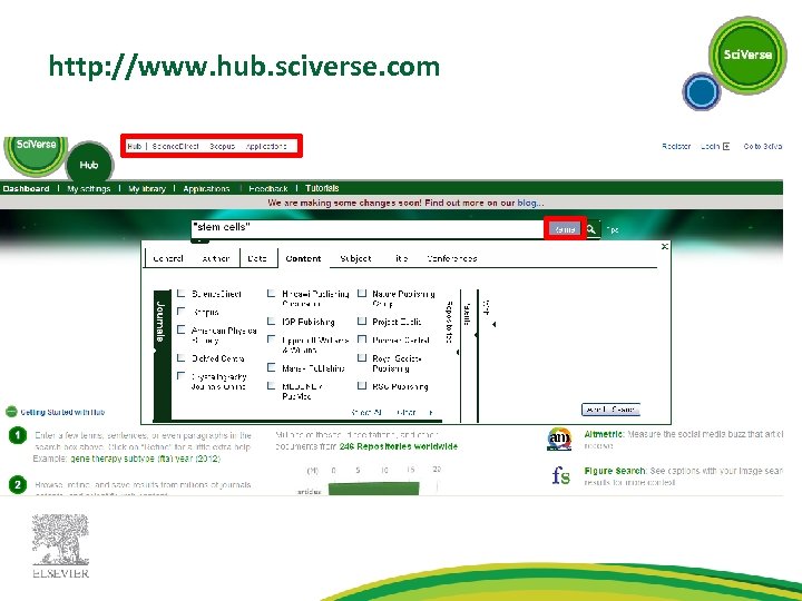 http: //www. hub. sciverse. com 