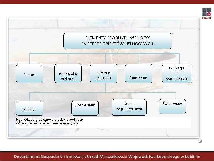 ELEMENTY PRODUKTU WELLNESS W SFERZE OBIEKTÓW USŁUGOWYCH Natura Zabiegi Kulinaryka wellness Obszar saun Obszar