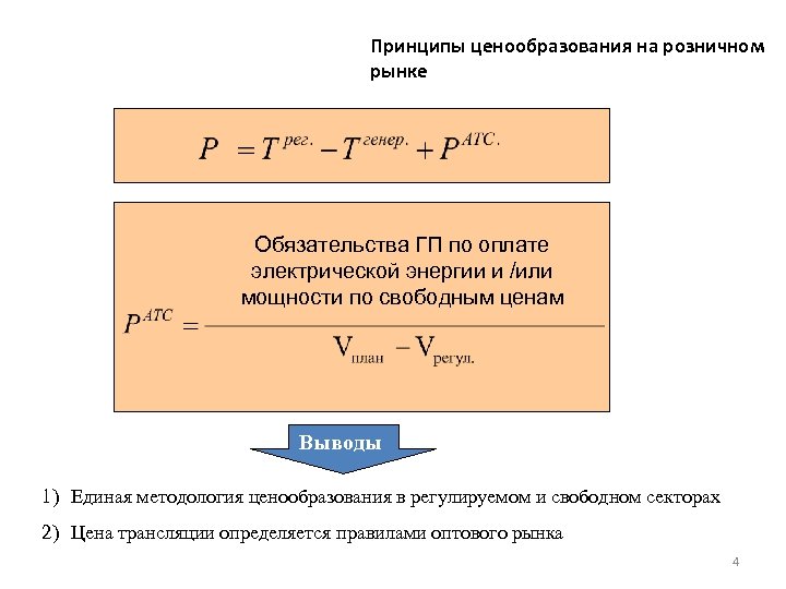 Принципы ценообразования