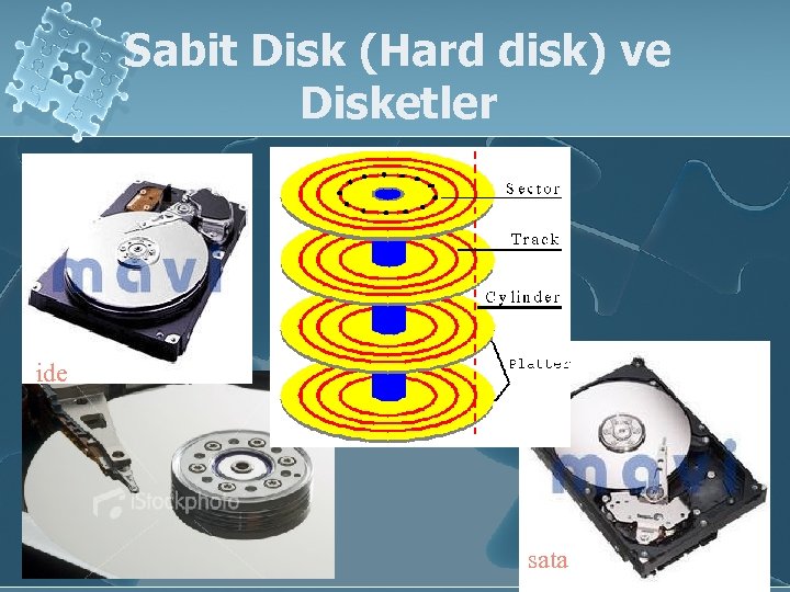 Sabit Disk (Hard disk) ve Disketler ide sata 