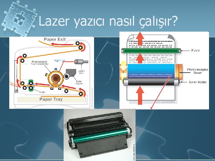 Lazer yazıcı nasıl çalışır? 